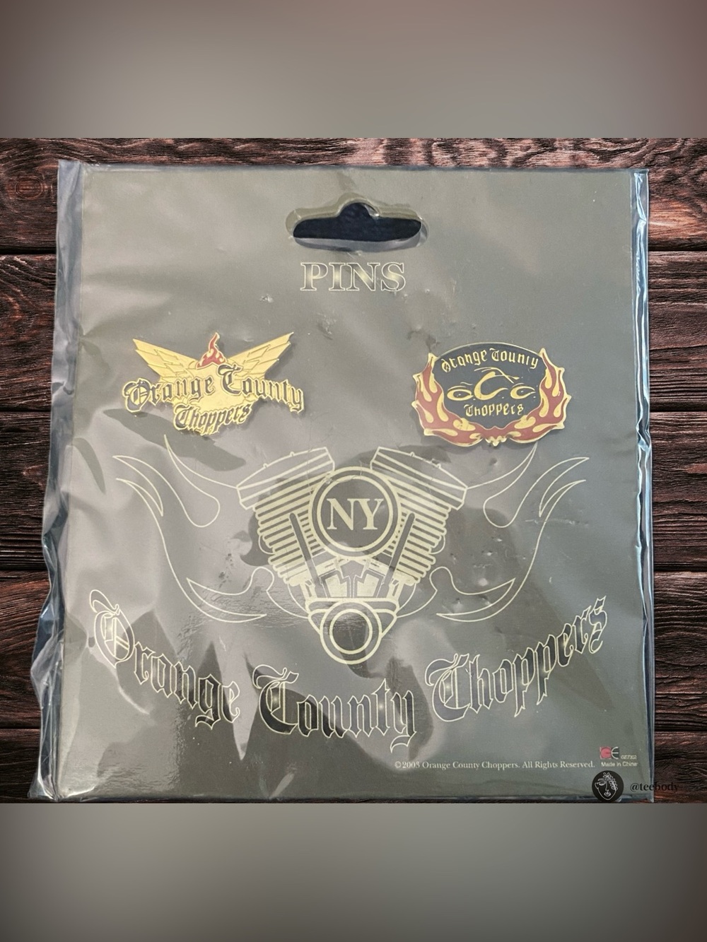 VTG 2003 Orange County Choppers OCC Enamel Lapel Pins Set Series 2 NWT Sealed